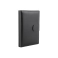 Agenda giornaliera 2026 similpelle chiusura fibbia 15x21cm A5 sab dom separati tasca porta penna multilingua nera 2