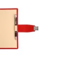Agenda giornaliera 2026 vera pelle "ELEGANT" con chiusura fibbia 15x21cm A5  rosso 4