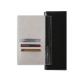 Agenda giornaliera 2026 similpelle chiusura fibbia 15x21cm A5 sab dom separati tasca porta penna multilingua beige nero 4