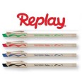 5 Penne Papermate Replay New Cancellabile Nero Rosso Blu E Verde 1