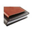 Agenda giornaliera 2026 similpelle chiusura fibbia 15x21cm A5 sab dom separati tasca multilingua marrone 4