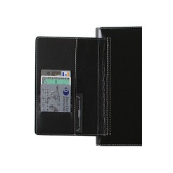 Agenda giornaliera 2026 similpelle chiusura fibbia 15x21cm A5 sab dom separati tasca multilingua nero 1 2