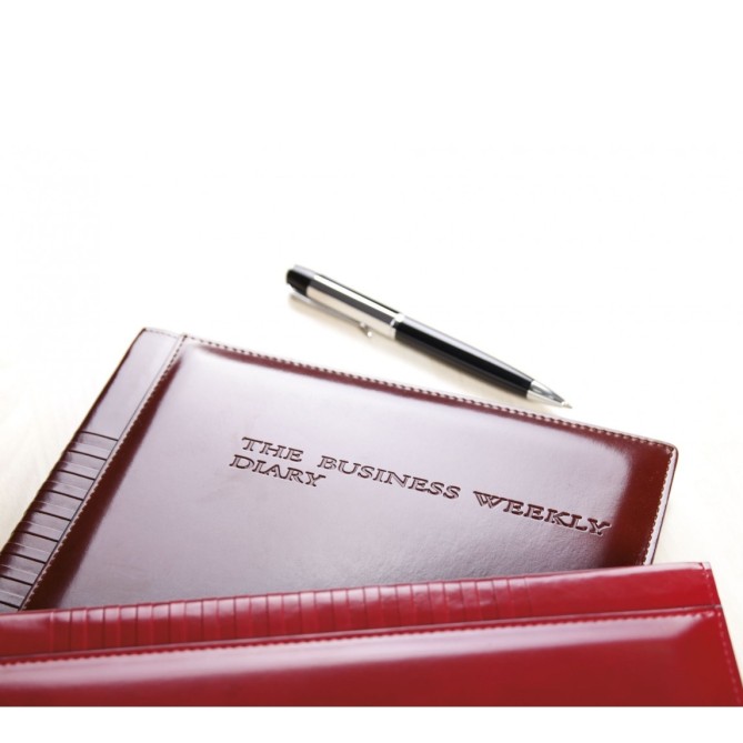Agenda giornaliera BUSINESS MARRONE 2027 similpelle 17x24cm agenda del presidente 1
