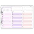 Planning giornaliero perpetuo spiralato 21x30cm A4 orario 30min 70fogli 1