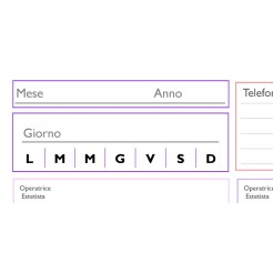Planning giornaliero perpetuo spiralato 21x30cm A4 orario 30min 70fogli 1 2