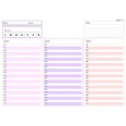 Planning giornaliero perpetuo spiralato 21x30cm A4 orario 30min 70fogli 5