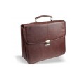 Borsa Portadocumenti Pc A Tre Scomparti Separati Marrone In Ecopelle 1