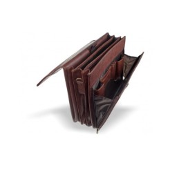 Borsa Portadocumenti Pc A Tre Scomparti Separati Nera In Ecopelle 4 2