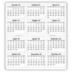 Agenda Settimanale Tascabile Colors 8x15 Tascabile - Mini Planning 1 2