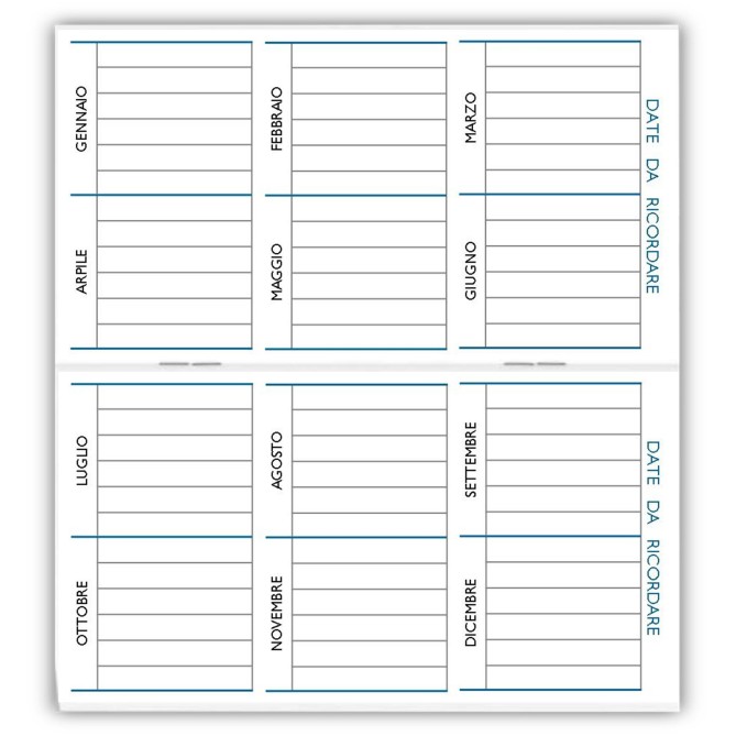 Agenda Settimanale Tascabile Colors 8x15 Tascabile - Mini Planning 4