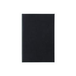 Ricambio agenda blocco fisso giornaliera a righe similpelle 2026 11x17cm 80gr sab dom separati nera 1 2