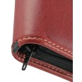 Agenda giornaliera 2026 similpelle chiusura zip 17x24cm sab dom separati tasca porta penna multilingua bordeaux 5