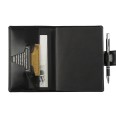 Agenda giornaliera tascabile 2026 similpelle chiusura bottone 11x17cm tasca porta penna nero 2