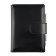 Agenda giornaliera tascabile 2026 similpelle chiusura bottone 11x17cm tasca porta penna nero 5