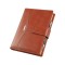 Agenda giornaliera settimanale tascabile 2026 similpelle chiusura bottone 11x17cm tasca porta penna marrone 1