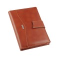 Agenda giornaliera settimanale tascabile 2026 similpelle chiusura bottone 11x17cm tasca porta penna marrone 2