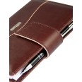 Agenda giornaliera tascabile 2026 similpelle chiusura bottone 11x17cm tasca testa di moro 2