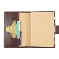 Agenda giornaliera tascabile 2026 similpelle chiusura bottone 11x17cm tasca testa di moro 4