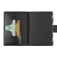 Agenda giornaliera settimanale tascabile 2026 similpelle chiusura bottone 11x17cm tasca porta penna multilingua nero 2