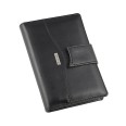 Agenda giornaliera settimanale tascabile 2026 similpelle chiusura bottone 11x17cm tasca porta penna multilingua nero 4