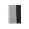 Ricambio agenda settimanale a righe similpelle 2026 21x27cm 20x30x1cm 80gr sab dom separati nero 2