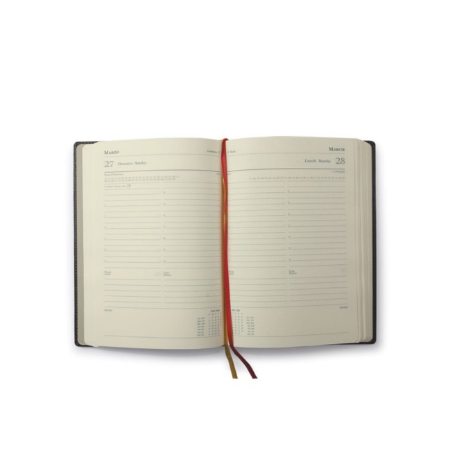 Agenda giornaliera BUSINESS 2027 similpelle 17x24cm agenda del presidente blu 3