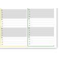 Agenda Settimanale Spiralata 2026, A4 21x30 cm, Copertina Morbida Plastificata, Oraria 15 Min,dal lunedì al sabato 3