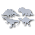 4 forme dinosauri in polistirolo MAXI per festa , arredo vetrinae compleanni 2