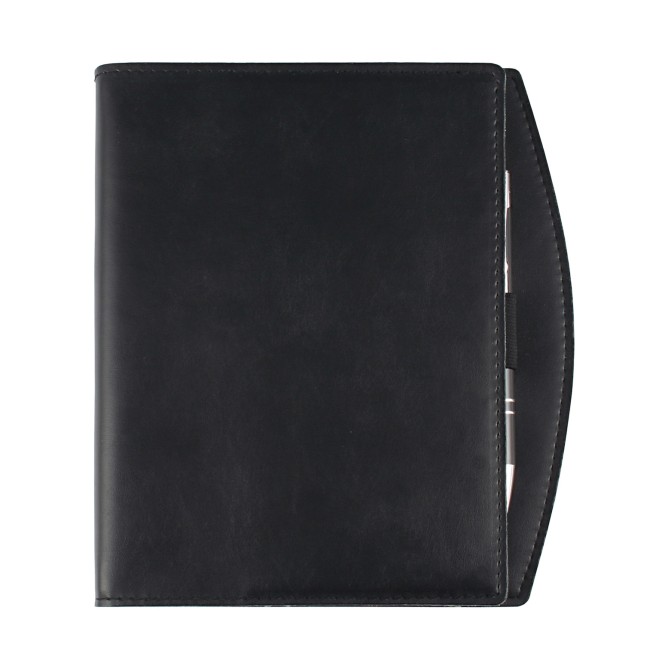 Agenda giornaliera 2026 in similpelle DESK made in italy nero 15x21cm A5 1