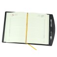 Agenda giornaliera 2026 in similpelle DESK made in italy nero 15x21cm A5 2