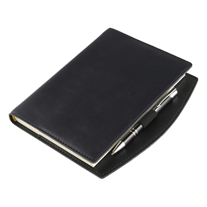 Agenda giornaliera 2026 in similpelle DESK made in italy nero 17x24cm 3