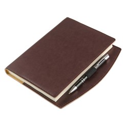 Agenda giornaliera 2026 in similpelle DESK made in italy marrone 17x24cm 3