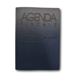 Agenda fiscale 2026 del commercialista settimanale 17x24 in ecopelle -  blu 3