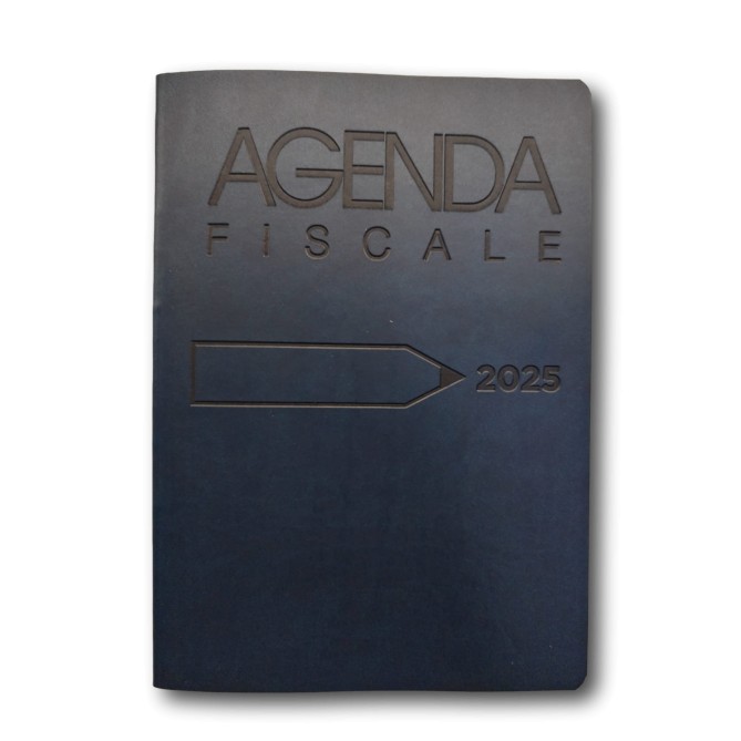 Agenda fiscale 2026 del commercialista settimanale 17x24 in ecopelle -  blu 3