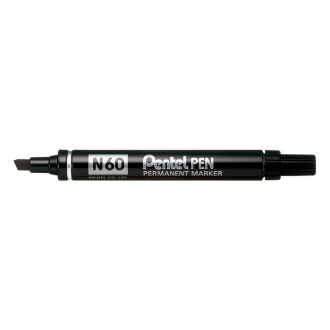Pentel N60 Marcatore Indelebile Punta Scalpello 2