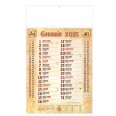 Calendario Da Muro 2025 Olandese 28,8x47cm Anticato 2 Pezzi 1