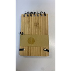 Notes con Spirale Bamboo 10x15cm - chiusura con elastico 1