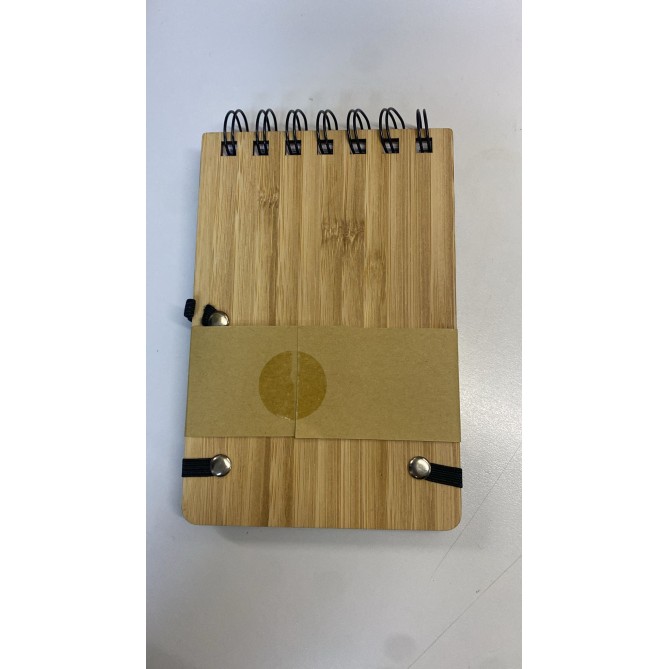 Notes con Spirale Bamboo 10x15cm - chiusura con elastico 1
