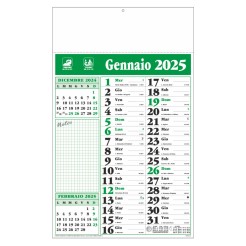 Calendario da muro 2025 olandese Notes - 12mesi 28,x47cm - 2pz 1