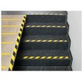 Nastro antiscivolo di sicurezza adesivo Giallo nero largo 5cm - per esterno - forte presa - METRI : 6