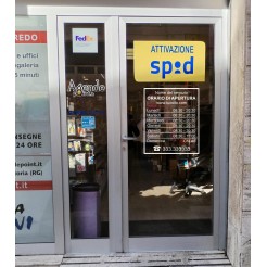 Orari di apertura adesivo PERSONALIZZATO per vetrine negozi , uffici, bar, ecc 1 2
