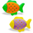 Gomma In plastica per matita puzzle in forma PESCE- 2 Pezzi 1