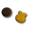 Gomma In plastica per matita in forma BISCOTTO - 2 Pezzi varie feorme e smontabili 1