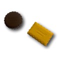 Gomma In plastica per matita in forma BISCOTTO - 2 Pezzi varie feorme e smontabili 2