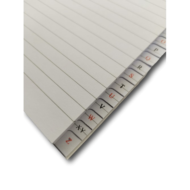 Rubrica SPIRALATA  A4 96 pagine 21x30 con alfabeto Scanalato 3