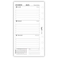 Ricambio agenda organizer settimanale 2026 BI-LINGUA 9,5x17cm 90gr bianco 3