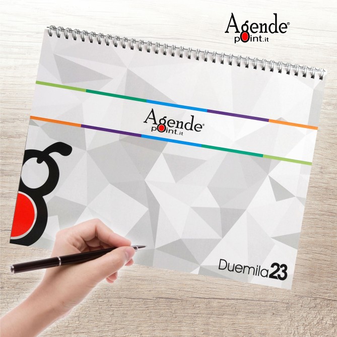 Planning Settimanale 2026 Spiralato, A4 21x30cm, 55 Fogli, Orario con Righe Bianche e Grigie 4