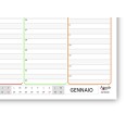 Planning Settimanale 2026 Spiralato, A4 21x30cm, 55 Fogli, Orario con Righe Bianche e Grigie 5