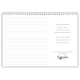 Planning Settimanale 2026 Spiralato INGLESE , A4 21x30cm, 55 Fogli, Orario con Righe Bianche e Grigie 1