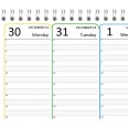 Planning Settimanale 2026 Spiralato INGLESE , A4 21x30cm, 55 Fogli, Orario con Righe Bianche e Grigie 4